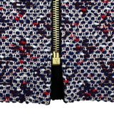 ルイ・ヴィトン LOUIS VUITTON ツィード切替ジップアップワンピース FIDR30 ブラック ナイロン レディース ワンピース
