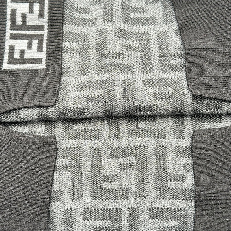フェンディ FENDI FF総柄ニットセーター F2Y703 グレー レーヨン
