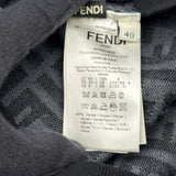 フェンディ FENDI FF総柄ニットセーター F2Y703 グレー レーヨン レディース セーター
