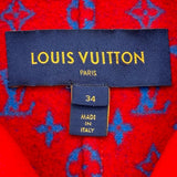 ルイ・ヴィトン LOUIS VUITTON 裏地モノグラムウールロングコート FIC006 レッド ウール レディース その他アウター