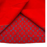 ルイ・ヴィトン LOUIS VUITTON 裏地モノグラムウールロングコート FIC006 レッド ウール レディース その他アウター