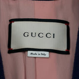 グッチ GUCCI Beeボタン ウール ロングコート 432412 ネイビー ウール レディース その他アウター