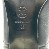 シャネル CHANEL パールココマークショートブーツ G31996 ブラック レザー レディース ブーツ