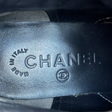 シャネル CHANEL ココマークスエードショートブーツ G33769 グレー スエード レディース ブーツ
