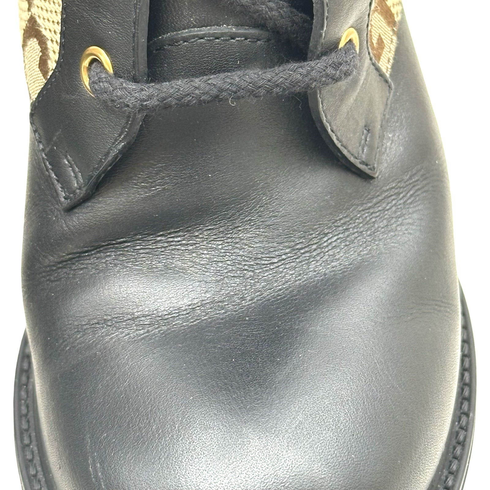 グッチ GUCCI GGマーモントキャンバスショートブーツ 719849 ブラック