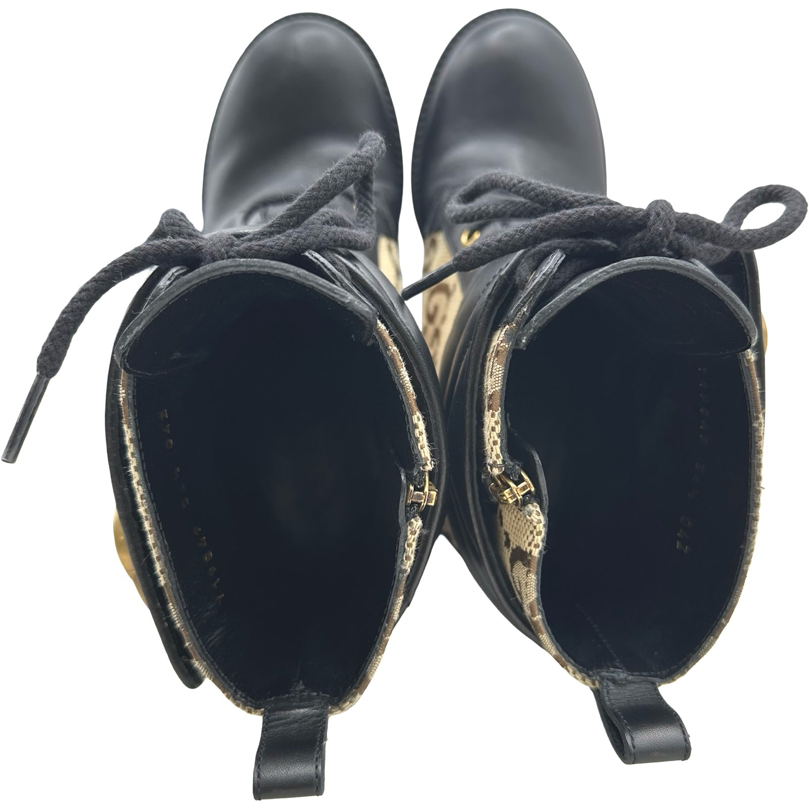 グッチ GUCCI GGマーモントキャンバスショートブーツ 719849 ブラック