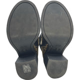 グッチ GUCCI GGマーモントキャンバスショートブーツ 719849 ブラック レザー レディース ブーツ