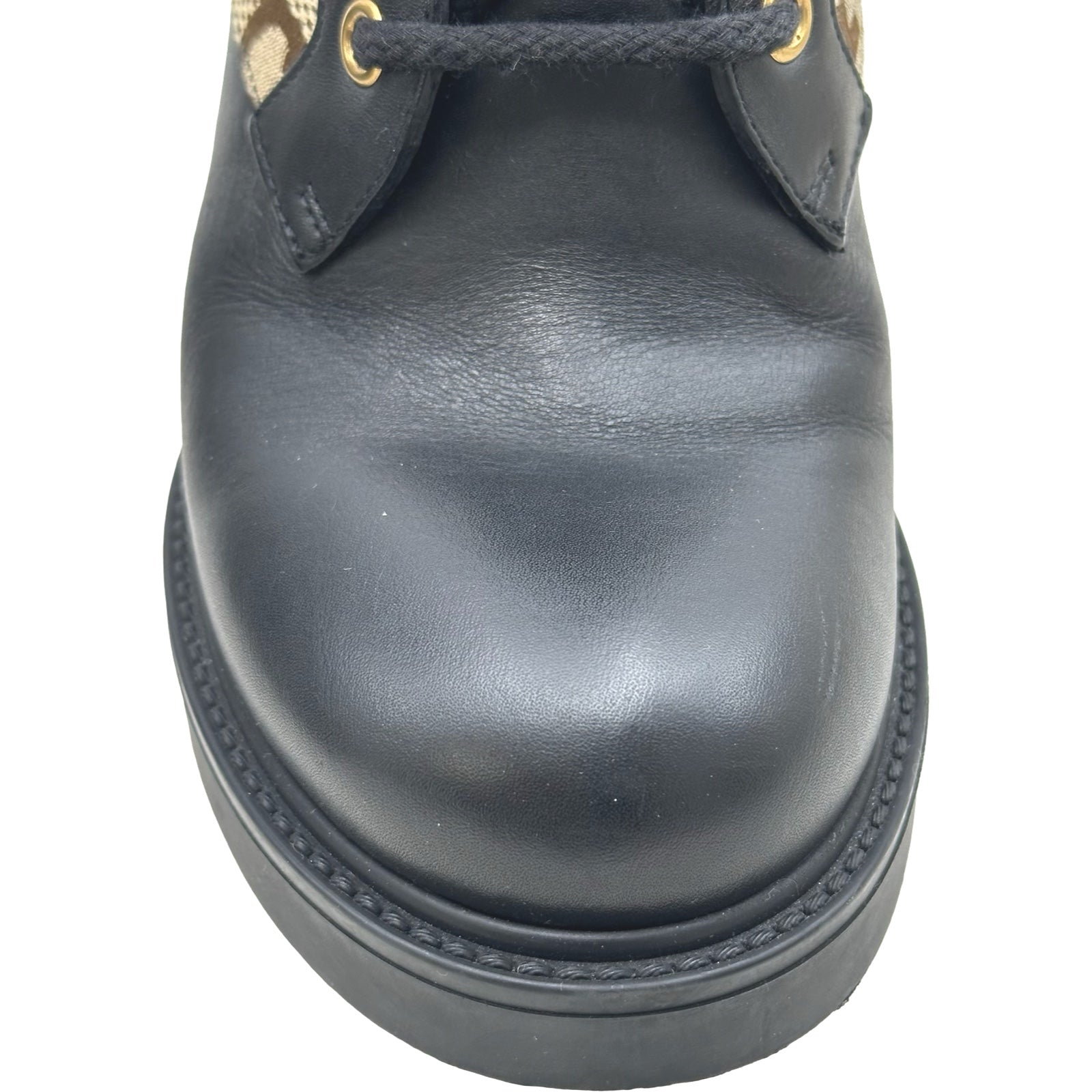 グッチ GUCCI GGマーモントキャンバスショートブーツ 719849 ブラック