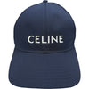 セリーヌ CELINE フロントロゴ ベースボールキャップ 2AUA1242N ネイビー ポリエステル メンズ その他ファッション雑貨
