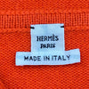 エルメス HERMES アイスクリームロングニットパーカー 4E2628DB オレンジ カシミヤ レディース ニット