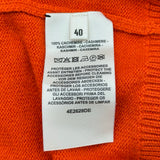 エルメス HERMES アイスクリームロングニットパーカー 4E2628DB オレンジ カシミヤ レディース ニット
