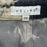 セリーヌ CELINE タイダイ柄デニムジャケット 1508T ネイビー コットン レディース デニムジャケット
