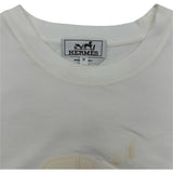 エルメス HERMES 3Dロゴ 半袖Tシャツ ホワイト コットン メンズ 半袖Ｔシャツ