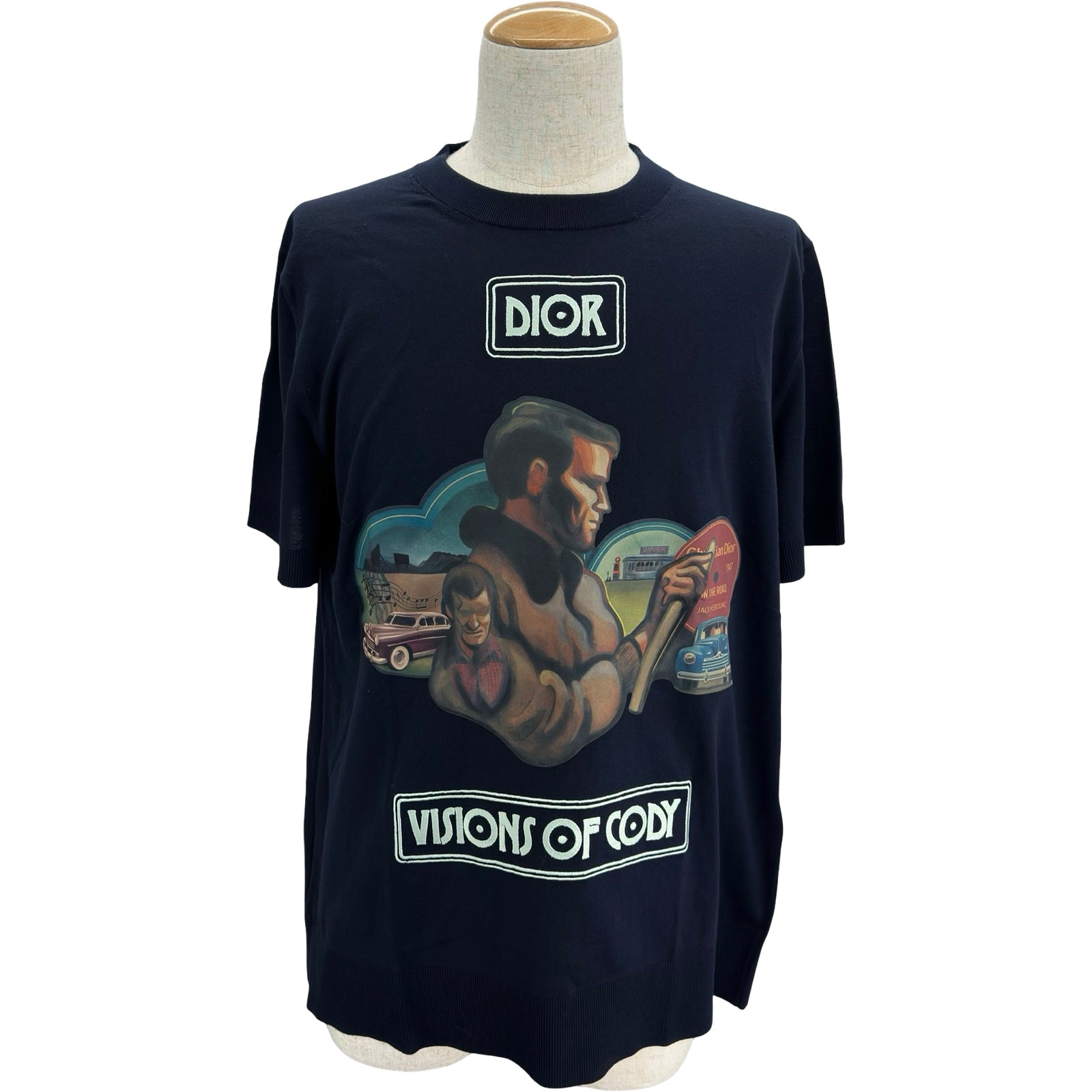 希少★Christian Dior クリスチャンディオール 半袖Tシャツ クリスチャン・ディオール Christian Dior ×JACK KEROUAC ロゴ半袖
