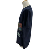 クリスチャン・ディオール Christian Dior ×JACK KEROUAC ロゴ半袖ニットシャツ 293M652AT442 ネイビー コットン メンズ 半袖Ｔシャツ