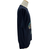 クリスチャン・ディオール Christian Dior ×JACK KEROUAC ロゴ半袖ニットシャツ 293M652AT442 ネイビー コットン メンズ 半袖Ｔシャツ