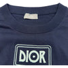 クリスチャン・ディオール Christian Dior ×JACK KEROUAC ロゴ半袖ニットシャツ 293M652AT442 ネイビー コットン メンズ 半袖Ｔシャツ
