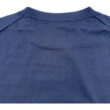 クリスチャン・ディオール Christian Dior ×JACK KEROUAC ロゴ半袖ニットシャツ 293M652AT442 ネイビー コットン メンズ 半袖Ｔシャツ