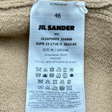 ジルサンダー JIL SANDER サイドスリットウールニットセーター J21GP0003 キャメル ウール メンズ セーター