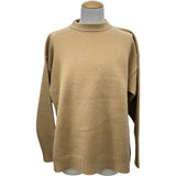 ジルサンダー JIL SANDER サイドスリットウールニットセーター J21GP0003 キャメル ウール メンズ セーター