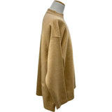 ジルサンダー JIL SANDER サイドスリットウールニットセーター J21GP0003 キャメル ウール メンズ セーター