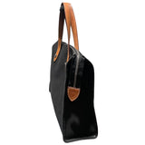 エルメス HERMES カバスミラ □K刻印 ブラック/ゴールド金具 トワル・レザー レディース トートバッグ