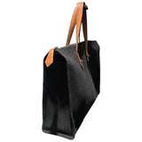 エルメス HERMES カバスミラ □K刻印 ブラック/ゴールド金具 トワル・レザー レディース トートバッグ