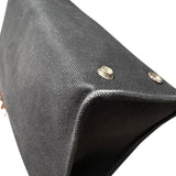 エルメス HERMES カバスミラ □K刻印 ブラック/ゴールド金具 トワル・レザー レディース トートバッグ