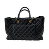 シャネル CHANEL マトラッセ チェーントートバッグ ブラック ゴールド金具 カーフ レディース ショルダーバッグ