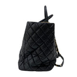 シャネル CHANEL マトラッセ チェーントートバッグ ブラック ゴールド金具 カーフ レディース ショルダーバッグ