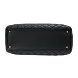 シャネル CHANEL マトラッセ チェーントートバッグ ブラック ゴールド金具 カーフ レディース ショルダーバッグ
