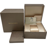 ブルガリ BVLGARI ルチェア LU28S ピンクシェル ステンレススチール クオーツ レディース 腕時計