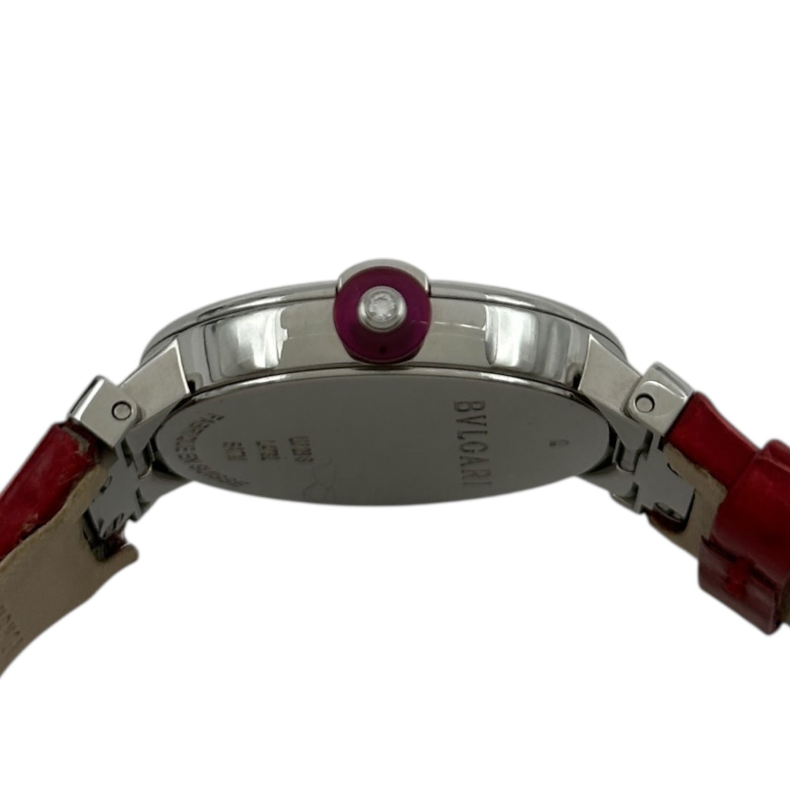ブルガリ BVLGARI ルチェア LU28S ピンクシェル ステンレススチール ブルガリ BVLGARI ルチェア LU28S ピンクシェル ステンレススチール