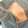 セリーヌ CELINE マカダム柄 ボストンバッグ ブラウン ゴールド金具 PVC レディース ボストンバッグ