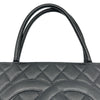 シャネル CHANEL 復刻トート A01804 6番台 ブラック シルバー金具 キャビア レディース ハンドバッグ