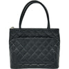 シャネル CHANEL 復刻トート A01804 6番台 ブラック シルバー金具 キャビア レディース ハンドバッグ