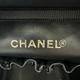 シャネル CHANEL ココマーク　バニティバッグ A01998 4番台 ブラック ゴールド金具 キャビアスキン レディース ハンドバッグ