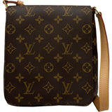 ルイ・ヴィトン LOUIS VUITTON ミュゼット・サルサ ショート M51258 ブラウン モノグラムキャンバス レディース ショルダーバッグ
