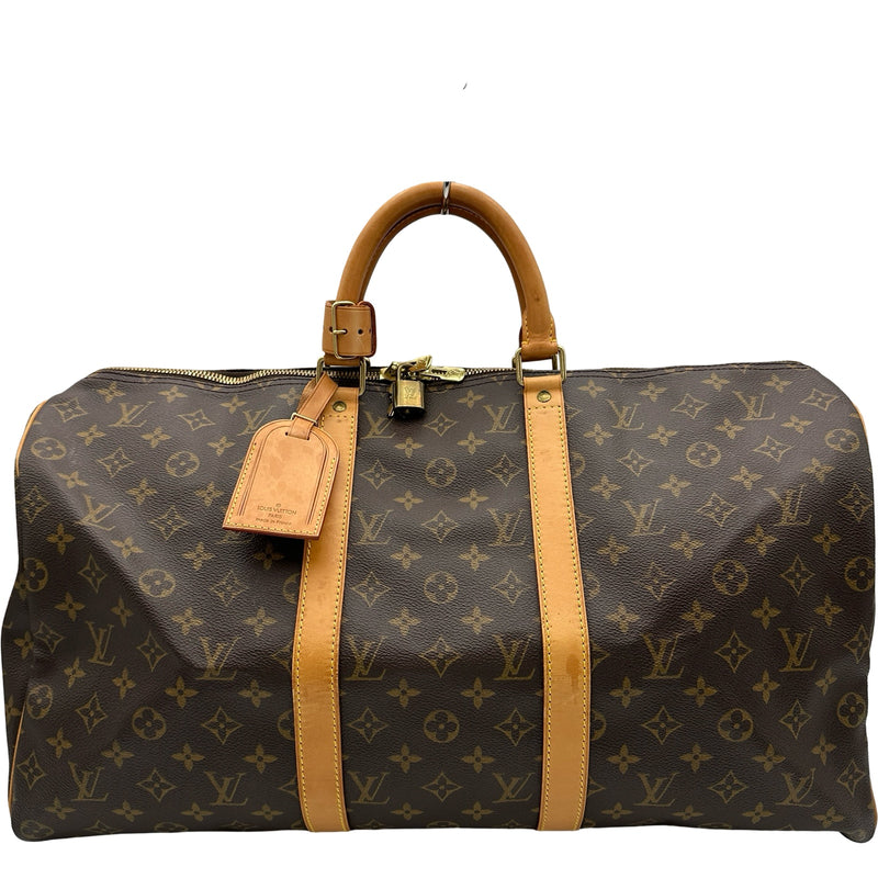 Louis Vuitton モノグラム ボストンバッグ キーポル50 ルイ・ヴィトン LOUIS VUITTON キーポル50 M41426 ブラウン モノグラム
