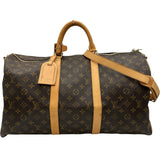 ルイ・ヴィトン LOUIS VUITTON キーポル・バンドリエール50 M41416 ブラウン モノグラム ユニセックス ボストンバッグ