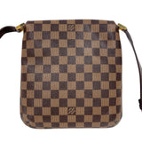 ルイ・ヴィトン LOUIS VUITTON ミュゼット・サルサ ロング N51300 ブラウン　ゴールド金具 ダミエ・エベヌ レディース ショルダーバッグ
