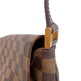 ルイ・ヴィトン LOUIS VUITTON ミュゼット・サルサ ロング N51300 ブラウン　ゴールド金具 ダミエ・エベヌ レディース ショルダーバッグ