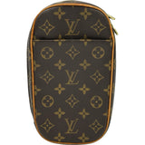 ルイ・ヴィトン LOUIS VUITTON ポシェットガンジュ M51870 ブラウン モノグラム メンズ ボディバッグ