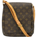 ルイ・ヴィトン LOUIS VUITTON ミュゼット・サルサ ショート M51258 ブラウン モノグラム レディース ショルダーバッグ