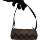 ルイ・ヴィトン LOUIS VUITTON パピヨンGM N51303 ブラウン ダミエ・エベヌ レディース ハンドバッグ