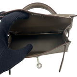 エルメス HERMES ミニケリー2 K刻 エトゥープ/シルバー金具 エプソン レディース ショルダーバッグ