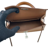 エルメス HERMES ミニケリー2 K刻 ゴールド/シルバー金具 エプソン レディース ショルダーバッグ