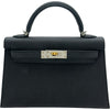 エルメス HERMES ミニケリー2 K刻 ブラック/シルバー/ゴールド金具 エプソン レディース ショルダーバッグ