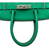エルメス HERMES バーキン30 □P刻 ミント シルバー金具 トリヨンクレマンス レディース ハンドバッグ