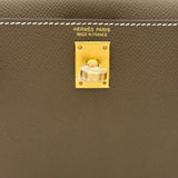 エルメス HERMES ミニケリー2 K刻 エトゥープ ゴールド金具 エプソン レディース ショルダーバッグ